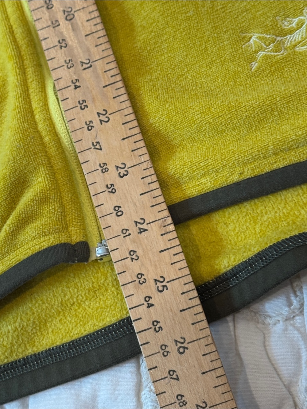 Arc'teryx large wm’s Yellow-khaki Green Full-Zip Fleece Jacket - Picture 9 of 16